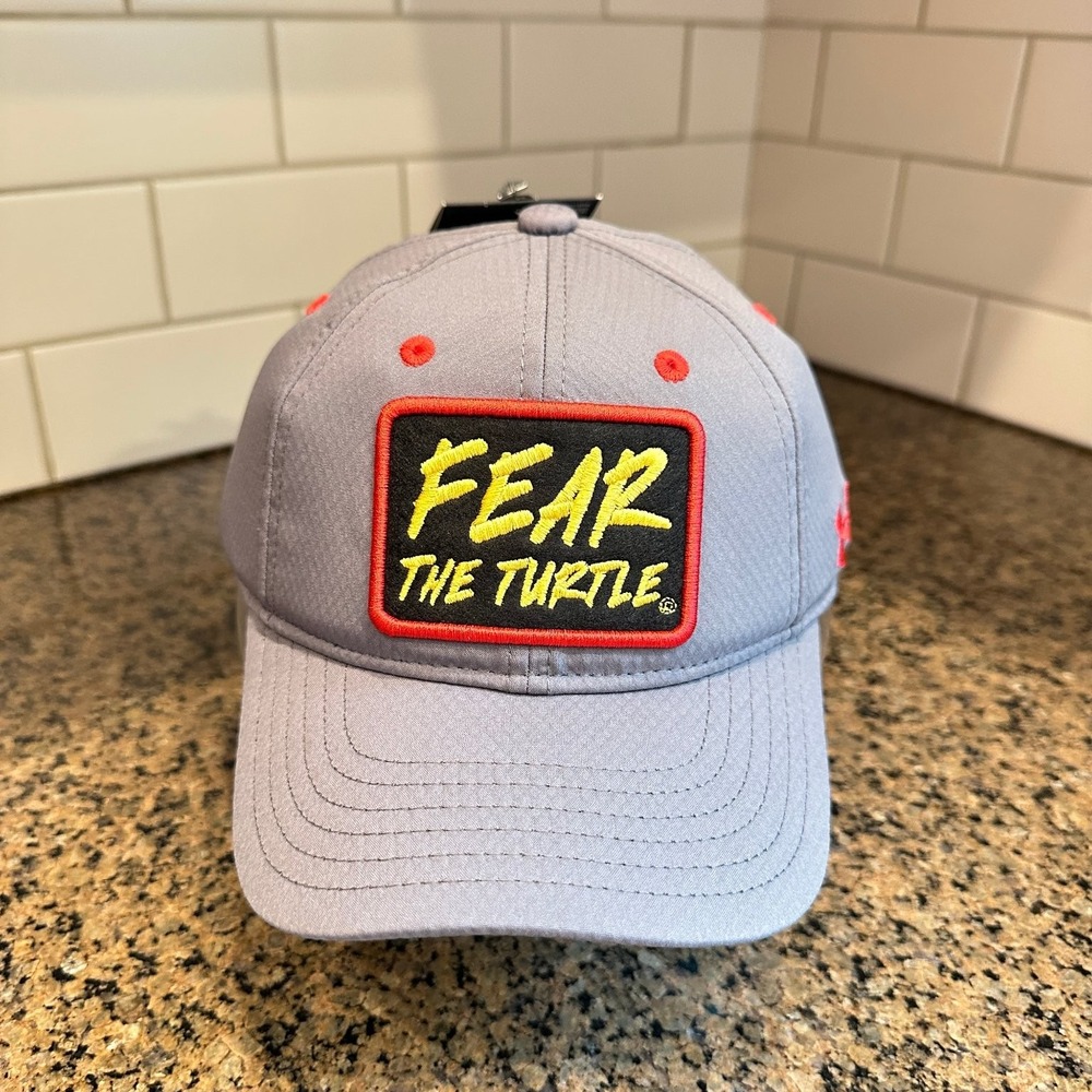 Maryland Terrapins Under Armour Fear The Turtle Baseball Hat Gray New